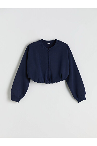 LC Waikiki Özmarka New Season Girls' Zippered Sweatshirt