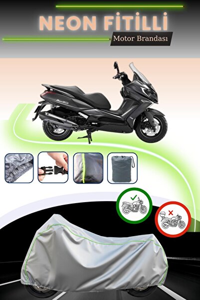 Cemku Cool غطاء دراجة نارية رمادي اللون متوافق مع نيون فيتيل كيمكو داون تاون ...