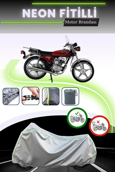 Cemku Cool قماش دراجة نارية رمادي اللون متوافق مع نيون فيتيل مونديال 100 إم ج...