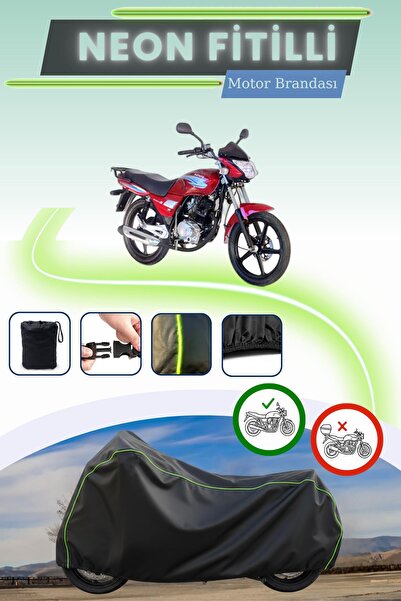 Cemku Cool أسود قماش مجدّل حقيبة، غطاء محرك كانوني ويندي 125 غير متوافق مع القفل