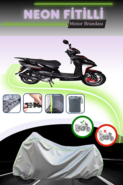 Cemku Cool غطاء محرك رمادي قماش مجدّل حقيبة من موتولوكس روسى RS 50 بدون قفل