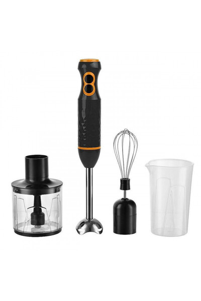 Crown Blender, chopper and mixer 3in1 CHB-5390 NS, 600W, 350 ml, Stainless steel, Black/orange