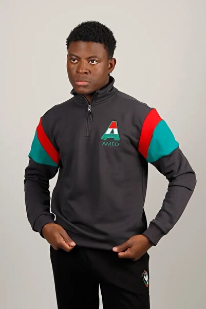Amedstore AMEDSPOR YARIM FERMUARLI SWEAT