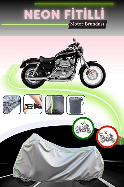 Cemku Cool قماش رمادي اللون متوافق مع نيون فيتيل هارلي ديفيدسون سبورتستر XL883 متوافق مع الدراجات النارية