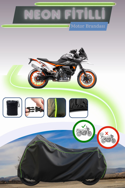 Cemku Cool غطاء محرك متوافق مع KTM 890 Duke R مصنوع من نيون فيتيل متوافق مع ب...