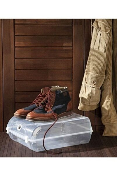 Perodia Transparent Shoe Storage Box 12-Piece Boot Box