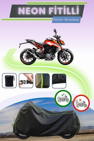 Cemku Cool غطاء محرك متوافق مع KTM 250 Duke ABS مصنوع من مادة النيون المتوافق...