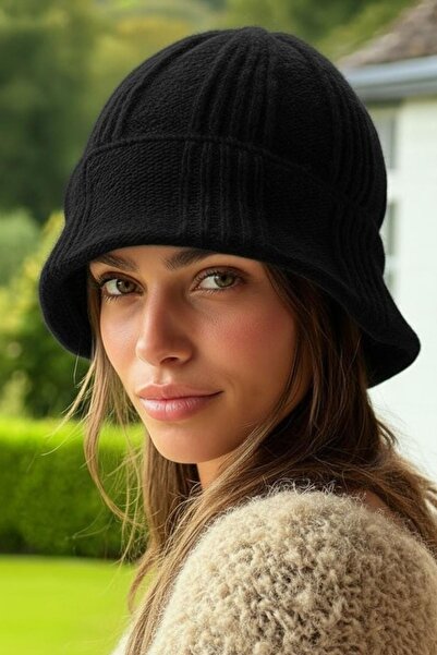 LAGRANZE قبعة تريكو مريحة على شكل دلو