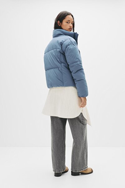 Pull & Bear Dik yakalı şişme mont