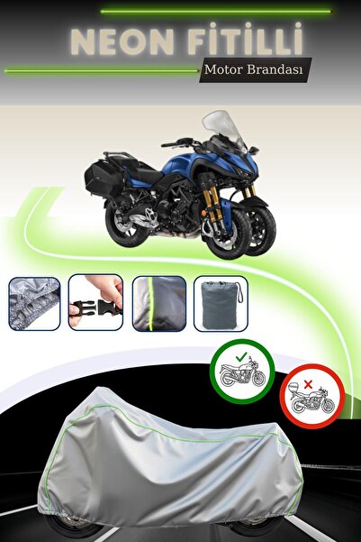 Cemku Cool غطاء محرك ياماها نيكين جي تي باللون الرمادي قماش مجدّل حقيبة بدون قفل