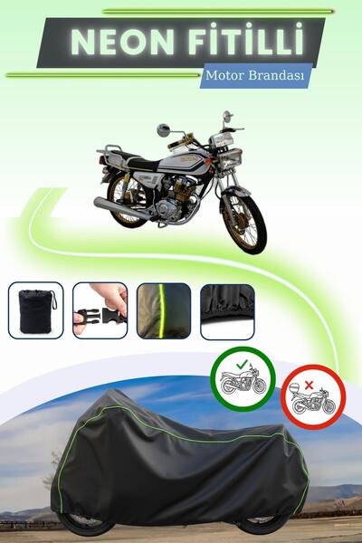 Cemku Cool أسود قماش مجدّل حقيبة، غطاء محرك كوبا تشيتا 150R ذهبي اللون