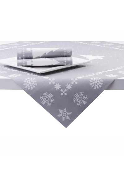 Mank Față de masă, Linclass - Copac Alb (argintiu) / 80 x 80 cm / 1 buc