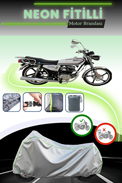 Cemku Cool غطاء دراجة نارية رمادي اللون متوافق مع نيون فيتيل كوبا تشيتا 180-FC