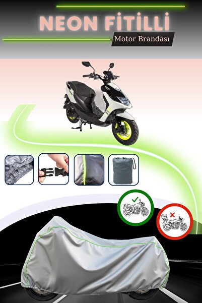 Cemku Cool قماش دراجة نارية رمادي اللون متوافق مع نيون فيتيل أورورا AR 50-11 ...