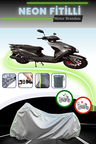 Cemku Cool حقيبة خلفية رمادية نيون قماش مجدّل وقفل غير متوافقة مع موتولوكس ني...