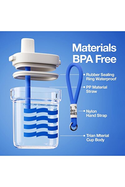 CHAKO LAB Portable Flat Water Bottle 24oz (700ml)