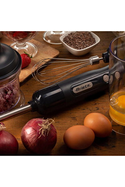 ARIETE Blender with chopper 3in1 BREAKFAST 0601/10, 700W, 500ml, 2 speeds, Antisplash, Dark gray