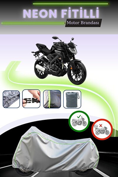 Cemku Cool قماش دراجة نارية متوافق مع Yamaha MT-125 متوافق مع Gray Lock Neon ...