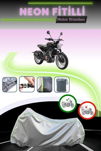 Cemku Cool قماش دراجة نارية متوافق مع هوسكفارنا سوارتبيلين 401 باللون الرمادي النيون