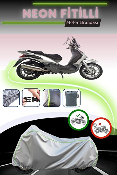 Cemku Cool حقيبة خلفية رمادية نيون قماش مجدّل وقماش محرك متوافق مع بياجيو بيف...