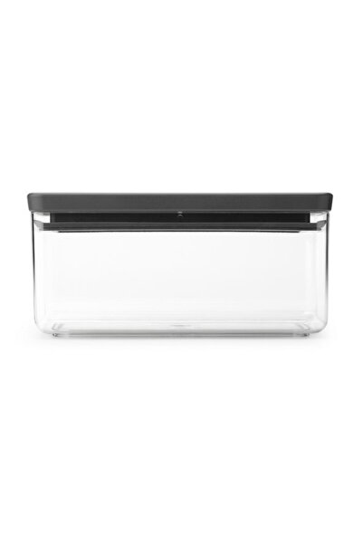Brabantia Tasty+ Stackable Storage Box 1008873, 1.5 l, Silicone seal, BPA free, Dark grey