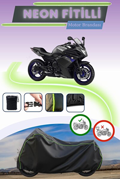 Cemku Cool قفل أسود قماش مجدّل حقيبة، لا يناسب محرك ياماها XJ 6 Diversion F