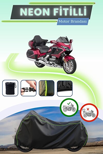 Cemku Cool غطاء محرك متوافق مع هوندا جولدوينج GL 1800 من نوع Black Lock Neon ...