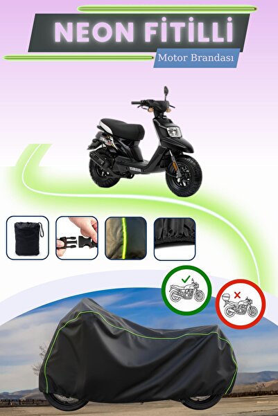 Cemku Cool قفل أسود قماش مجدّل حقيبة، لا يناسب محرك ياماها BW's 50