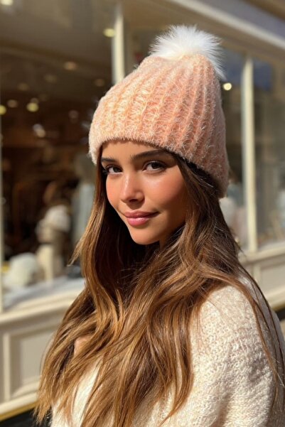 LAGRANZE Преміум шапка з помпоном і хутром