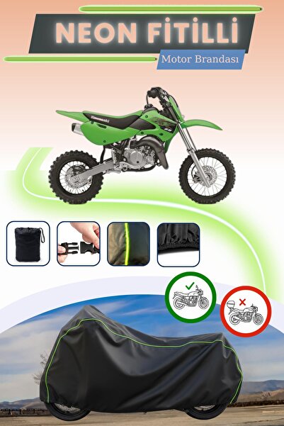 Cemku Cool غطاء محرك متوافق مع نيون فيتيل كاواساكي KX 65 باللون الأسود