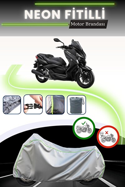 Cemku Cool غطاء محرك رمادي قماش مجدّل حقيبة من مومو ديزاين يناسب دراجات ياماه...