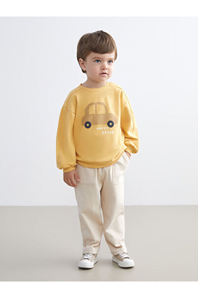 LC Waikiki Peak New Season Printed Baby Boy Sweatshirt and Sweatpants Set of 2