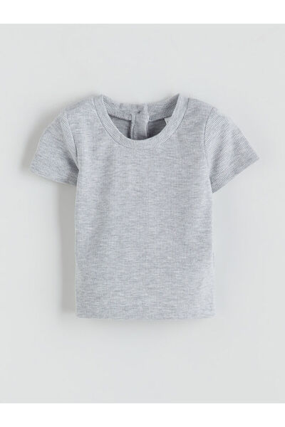 LC Waikiki Peak New Season Crew Neck Short Sleeve Baby Girl Blouse and Leggings 2-Piece