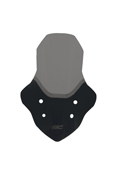 GP KOMPOZİT Mondial Strada 125 2023-2025 Uyumlu Baskılı Ön Cam Füme 58 cm