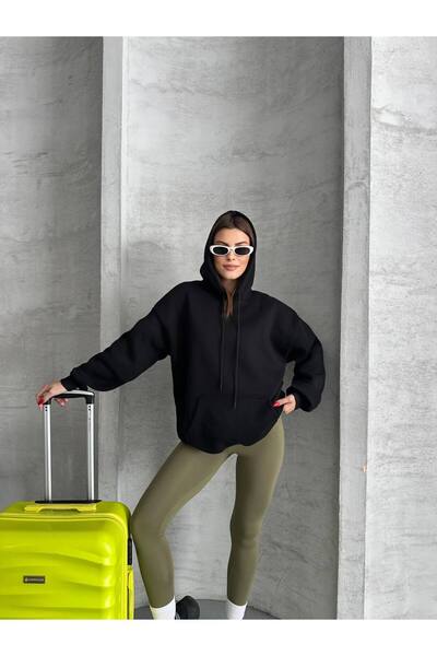 Bella Breeze Femei supradimensionat cu glugă Polar Swea tricou