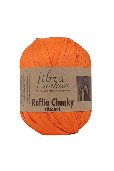 Fibra Natura Raffia Chunky 114-25 Portocaliu