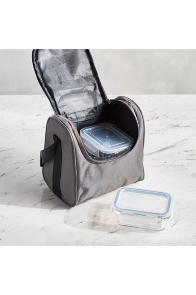 Generic Alba 3-Piece Tiffin Box Set with Lunch Bag