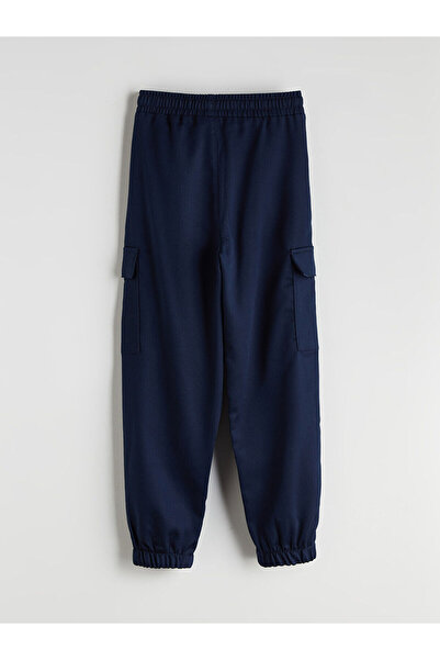 LC Waikiki Lacivert Beli Lastikli Erkek Çocuk Kargo Jogger Pantolon