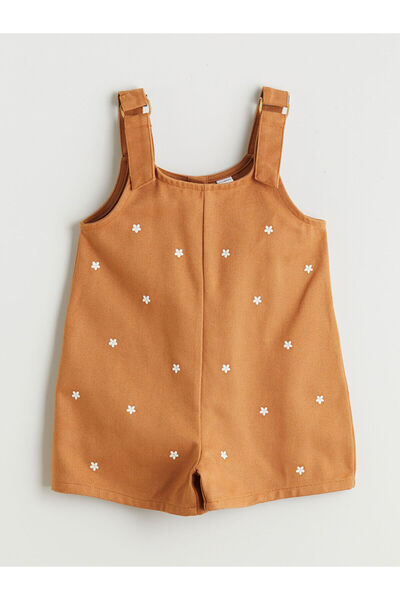 LC Waikiki New Season Floral Girls' Salopet and Pantyhose