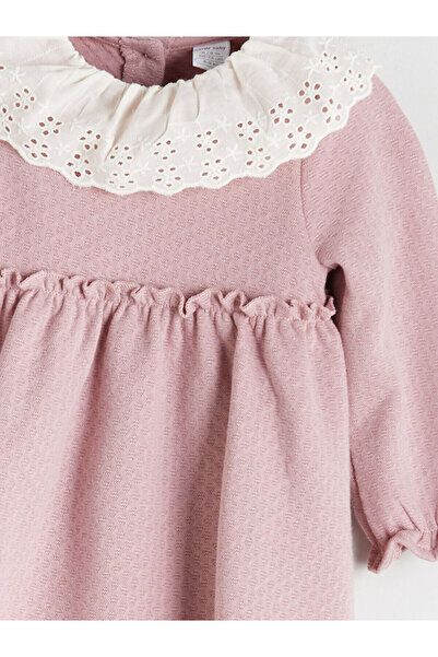 LC Waikiki Bebe Yaka Kız Bebek Elbise ve Külotlu Çorap