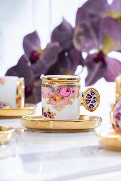 ACAR Caviar Pink 6-Piece Coffee Cup Set Shp-07190