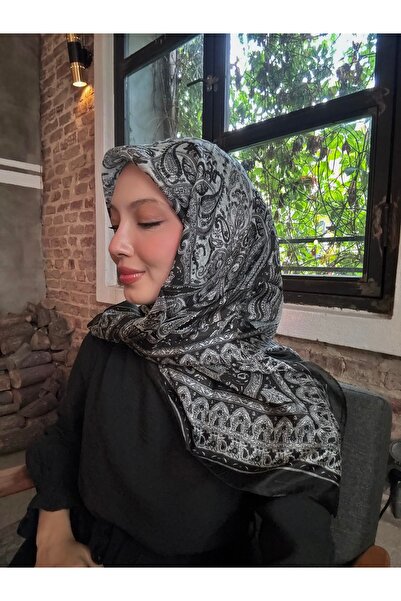 Ad Astra Scarf Saf Hint İpeği Eşarp