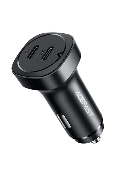 Acefast Fast Charge Car Charger B2 72W Total Output, 2Ports 2USB-C - Black
