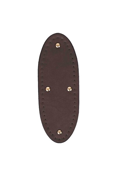 Ritzz Premium Faux Leather Full Oval Bag Base 24X9 cm - Brown