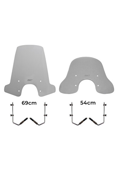 GP KOMPOZİT Vespa GTS 300 / 150 Universal Uyumlu Ön Cam Füme 54 cm