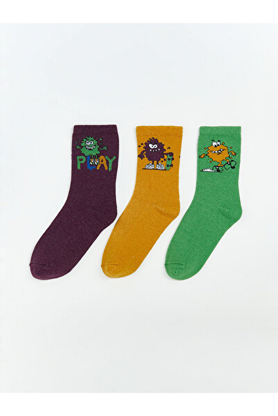 LC Waikiki Lcw Patterned Boy's Socks 3-Piece (W5)