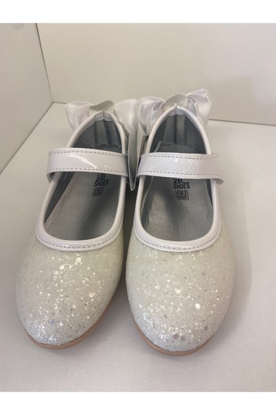 maxxi White Sequin Ballerinas