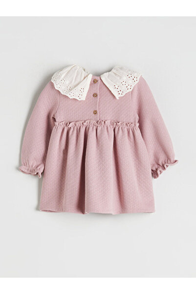 LC Waikiki Bebe Yaka Kız Bebek Elbise ve Külotlu Çorap