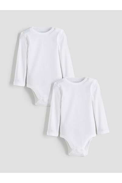LC Waikiki LCW baby Ekru Basic Erkek Bebek Çıtçıtlı Body 2'li