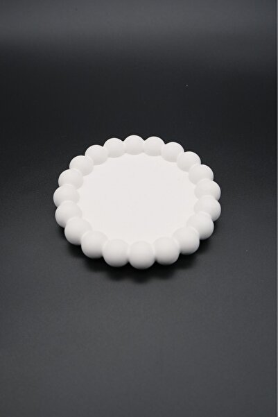 white decorative tray - mini